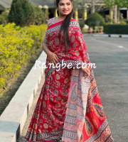 Premium Semi Mosline Silk Saree Dp-5005