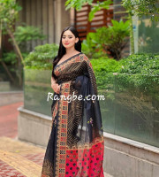 Premium Semi Mosline Silk Saree Dp-5007