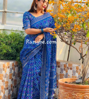 Premium Semi Mosline Silk Saree Dp-5004