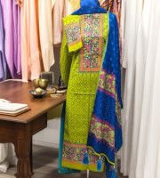 Premium Cotton Boutique 3 Piece (Unstiched) Code-216