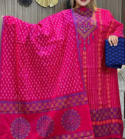 Premium Cotton Boutique 3 Piece (Unstiched) Code-218