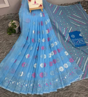 Halfsilk Saree With Blouse BS-8015