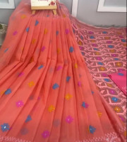 Halfsilk Sharee with Blouse BS-8022