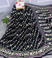 Halfsilk Sharee with Blouse BS-8042