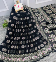 Halfsilk Sharee with Blouse BS-8044