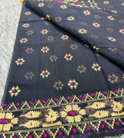 Halfsilk Sharee with Blouse-SS-6014