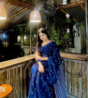 Semi moslin Silk Saree TS-5090