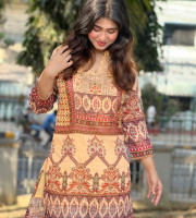 অর্গানজা সিল্ক কুর্তি KM - 138