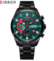 Curren 8402-Blue black Watch Price In Bangladesh