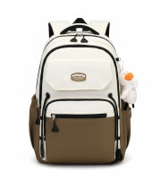 Stain-Resistant waterproof school bag(Brown) | P0017