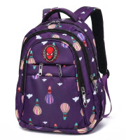 Printed Waterproof School Bag(Purple) | P0028