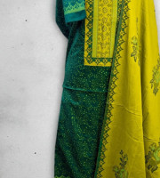 Premium Cotton Boutique 3 Piece (Unstiched) Code-214