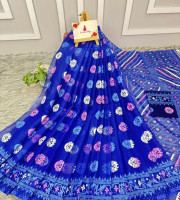 Halfsilk Saree With Blouse BS-8013