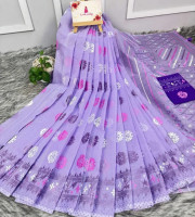 Halfsilk Saree With Blouse BS-8014