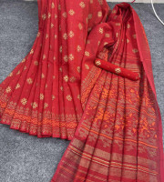 Halfsilk Saree With Blouse HS-1011