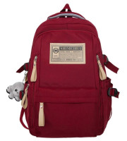 Aesthetic Large Capacity Backpack ( Maroon) | P0009