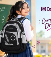 Collection brand Waterproof School Bag(Black) | P0022